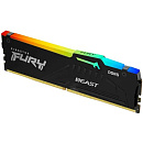 Память DDR5 16GB 5600MHz Kingston KF556C36BBEA-16 Fury Beast Black Expo RGB RTL Gaming PC5-44800 CL36 DIMM 288-pin 1.25В kit single rank с радиатором