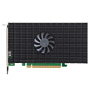 Плата расширения HighPoint SSD7505, PCIe 4.0 x16, Ports: 4x M.2 (2242/2260/2280/2210), Board: Full Height, Full Length, Bootable, RAID: 0,1,10 ADD