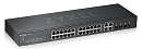 Коммутатор Smart L2 Zyxel NebulaFlex GS1920-24v2, rack 19", 24xGE, 4xCombo (SFP/RJ-45), бесшумный (без вентилятора) (незначительное повреждение коробк