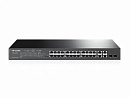 Коммутатор TP-Link T1500-28PCT 24x100Mb 4G 2SFP 24PoE+ 192W управляемый