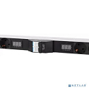 REM Вертикальный блок розеток Rem-32 на 2 контура по 8 Schuko, 4 IEC 60320 C19 с авт., инд., 2 * 16 А, алюм., 33-38U, колодка(R-32-2x(8S-4C19-A-I)-142