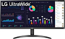Монитор LG 34" 34WQ500-B, 21:9, IPS, QHD, 5ms, 400cd, 100Hz, HDMI, DP