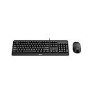 Philips Проводной Комплект SPT6207BL(Клавиатура SPK6207BL + Мышь SPK7207BL) USB 2.0 104 клав/3 кнопки 1000dpi, русская заводская раскладка, чёрный