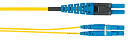 Патч-корд Panduit PViQ PVQ9LE10LQM03.0 2x9/125 OS1/OS2 LC дуплекс-LC дуплекс 3м LSZH желтый