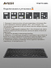 Клавиатура A4Tech Fstyler FBX51C серый USB беспроводная BT/Radio slim Multimedia для ноутбука (FBX51C GREY)