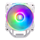 Кулер для процессора/ Cooler Master Hyper 212 Halo White (150W, 4-pin, 154mm, tower, Al/Cu, fans: 1x120mm/51.88CFM/27dBA/2050rpm, White, 1700/1200