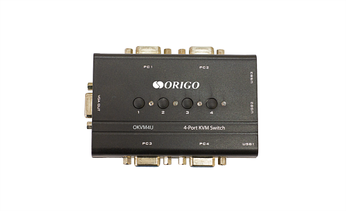 Переключатель ORIGO 4-портовый KVM-переключатель с портами VGA и USB