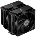 Кулер для процессора PCCooler RT620 Digital BK, 2x120mm FAN, 6 HEAT PIPES, 4-PIN PWM, 500-2200 RPM, 34.9 DBA, HYDRO BEARING, LED temp., LGA 1851/1700/