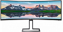 Монитор Philips 49" 498P9 черный VA LED 32:9 HDMI M/M матовая HAS Piv 450cd 178гр/178гр 5120x1440 70Hz DP DQ USB 15.2кг
