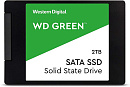 Твердотельный накопитель/ WD SSD Green, 2.0TB, 2.5" 7mm, SATA3, 3D TLC, R/W 545/н.д., IOPs н.д./н.д., TBW н.д., DWPD н.д. (12 мес.)