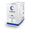 Cabeus FTP-4P-Cat.5e-SOLID-GY Кабель витая пара экранированная FTP (F/UTP), категория 5e, 4 пары (24 AWG), одножильный, экран - фольга, PVC нг(А)-LS