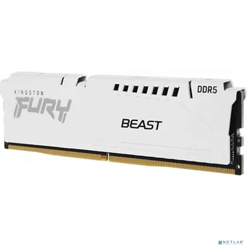 Память оперативная/ Kingston 32GB 5600MT/s DDR5 CL40 DIMM FURY Beast White XMP
