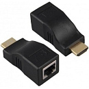 ORIENT HDMI 2.0 extender VE042, удлинитель до 30 м по витой паре, FHD 1080p/3D (Ultra HD 4K до 5 м), HDCP, подключается 1 кабель UTP Cat5e/6, не требу