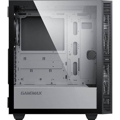 Компьютерный корпус, без блока питания ATX/ Gamemax Aero ATX case, black, w/o PSU, w/1xUSB3.0+1xUSB2.0, w/2x20cm ARGB GMX-20-ARGB front fans, w