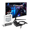 Монитор безрамочный с аудио выходом 27" ExeGate SmartView EZ2700A (IPS LED Grade A+, FHD, 1920x1080@75Гц, 16:9, 250cd/m2, 1000:1, 178°/178°, 5ms, D-Su