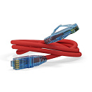 Кабельная сборка Hyperline PC-LPM-UTP-RJ45-RJ45-C6-3M-LSZH-RD Патч-корд U/UTP, Cat.6 (100% Fluke Component Tested), LSZH, 3м, красный