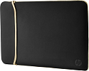 Сумка HP Case Reversible Sleeve black/gold (for all hpcpq 14,0" Notebooks) cons