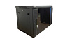 [W9U45R] Настенный шкаф Wize Pro [W9U45R] 19", 9U, 600х450 мм, стеклянная передняя дверь, задняя стенка металлическая, неоткидная, рэковые гайки: 10 ш