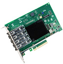 Сетевая карта Intel Celeron Intel® Ethernet Converged Network Adapter X710-DA4, Quad SFP+ Ports, 10 GBit/s, PCI-E x8 (v3), VMDq, PCI-SIG* SR-IOV Capable, iSCSI,