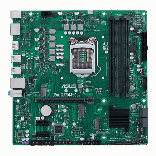 Материнская плата ASUS PRO Q570M-C/CSM LGA1200 mATX 4xDDR4 PCIEx16 2xPCIEx1 2xM.2 DP HDMI GLAN (165248)