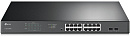 Коммутатор/ 16-Port Gigabit Easy Smart PoE+ Switch with 2 SFP EUplug