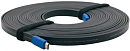 Kramer C-HM/HM/FLAT/ETH-6 Кабель HDMI-HDMI (Вилка - Вилка), 1,8 м