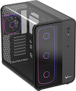 Корпус Formula V Line Crystal U7 Air Fusion Black, ATX, TYPE-C*1, USB3.0*2, Aluminum + Tempered Glass, FRONT 1x Air Fusion 3 Black, REAR 1x Air Fusion