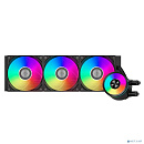 Система охлаждения/ PCCooler DA360 Pro ARGB BK (300W, 360mm, Black, ARGB/ Fans: 3x120mm, 75.8CFM, 33.7dBA, 2200RPM/ Pump height 57mm, 28dBA, 3000RPM,