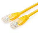 Кабель Cablexpert Патч-корд UTP PP12-0.25M/Y кат.5e, 0.25м, литой, многожильный (жёлтый) (074766) {50}