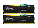 Оперативная память Kingston 32GB 6400MT/s DDR5 CL32 DIMM Kit (2x16GB) FURY Beast RGB XMP