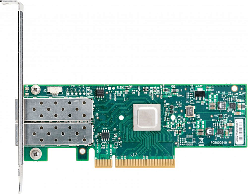 Mellanox ConnectX-4 Lx EN network interface card, 25GbE dual-port SFP28, PCIe3.0 x8, tall bracket, 1 year