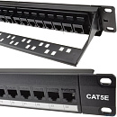 5bites Патч-панель PPU55-11C проходная UTP / 5E / 24P / 1U / 19"