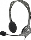 Наушники с микрофоном Logitech H110 серый 1.8м накладные оголовье (981-000271)