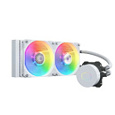 Система охлаждения/ Cooler Master MasterLiquid ML240L V2 ARGB White Edition (210W, 240mm, RGB, fans: 2x120mm/62CFM/27dBa/650-1800rpm, 1700/1200/115X/2