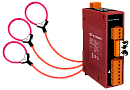 Интеллектуальный измеритель параметров трехфазной сети, Modbus TCP, в комплекте катушка Роговского 1000 А