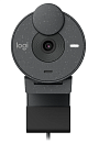 Веб-камера Logitech Webcam Brio 300, 1920x1080, GRAPHITE, защитная шторка, USB-C, [960-001436]