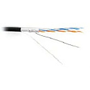 Hyperline FUTP2-C5-S24-OUT-PE-BK-500 (500 м) кабель витая пара F/UTP, категория 5, 2 пары (24 AWG), одножильный (solid), экран - фольга, внешний, PE,