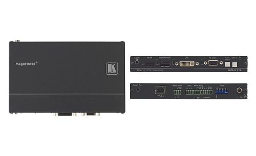 Передатчик Kramer Electronics [SID-X1N] сигнала DisplayPort/DVI-D/DisplayPort/VGA по витой паре DGKat и панель управления коммутатором Step-In