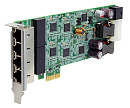 Сетевая плата GPOE-4P, PCI Express PoE, 4 х1000 Base (T), 802.3at/af, низкопрофильный, RoHS