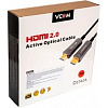 VCOM D3742A-20M Активный оптический кабель HDMI 19M/M,ver. 2.0, 4K@60 Hz 20m VCOM <D3742A-20M>