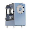 Корпус без блока питания/ WIZMAX M-ATX Mini Tower case EM1 Woofer Blue