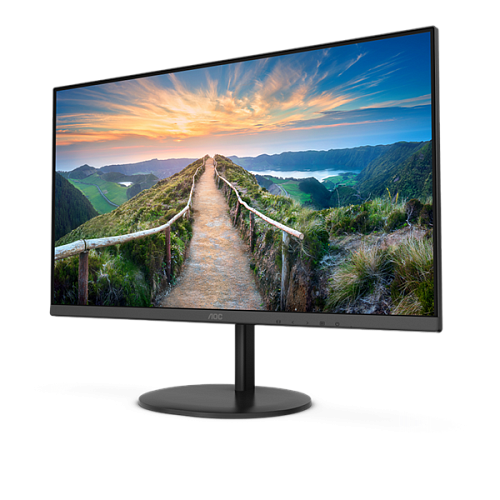 Монитор 23,8" AOC Q24V4EA 2560x1440, LED, 16:9, IPS, 250cd, 1000:1, 20M:1, 4ms, 178/178, HDMI, DP, 75Hz, Speakers, Tilt, Внеш, VESA, Black, 3y