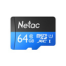 Micro SecureDigital 64GB Netac microSDXC Class10 NT02P500STN-064G-R P500 + adapter