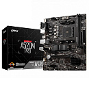 Материнская плата MSI Bad Pack A520M PRO A520, AM4, 2*DDR4, 1*PCIEx16, 2*PCIEx1, 1*M.2, 6*USB3.2Gen1, 6*USB2.0, 4*SATA3.0, 1G, VGA, DP, HDMI, M-ATX, R