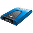Жесткий диск A-DATA Portable HDD 2Tb HD650 AHD650-2TU31-CBL {USB 3.1, 2.5", Blue} Противоударные Slim