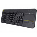 920-007147 Logitech Клавиатура K400 Wireless Touch Plus USB RTL заводская гравировка RU/LAT