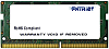 Patriot DDR4 16GB 2666MHz SO-DIMM (PC4-21300) CL19 1.2V (Retail) 1*8 PSD416G26662S