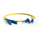 Hyperline FC-D2-9-LC/UR-SC/UR-H-1.5M-LSZH-YL Патч-корд волоконно-оптический (шнур) SM 9/125 (OS2), LC/UPC-SC/UPC, 2.0 мм, duplex, LSZH, 1.5 м