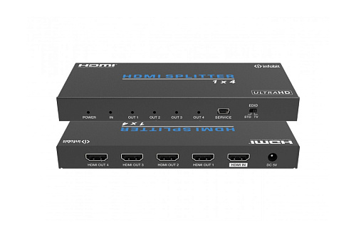 Усилитель распределитель Infobit [iSwitch 104] HDMI 1x4 4K60