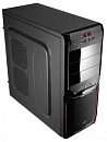 Корпус Aerocool V3X черный/красный без БП ATX 1x80mm 2xUSB2.0 audio